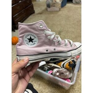 Converse Chuck Taylor All Star High Top Pink Sneakers A04542F Mens 6 Womens 8